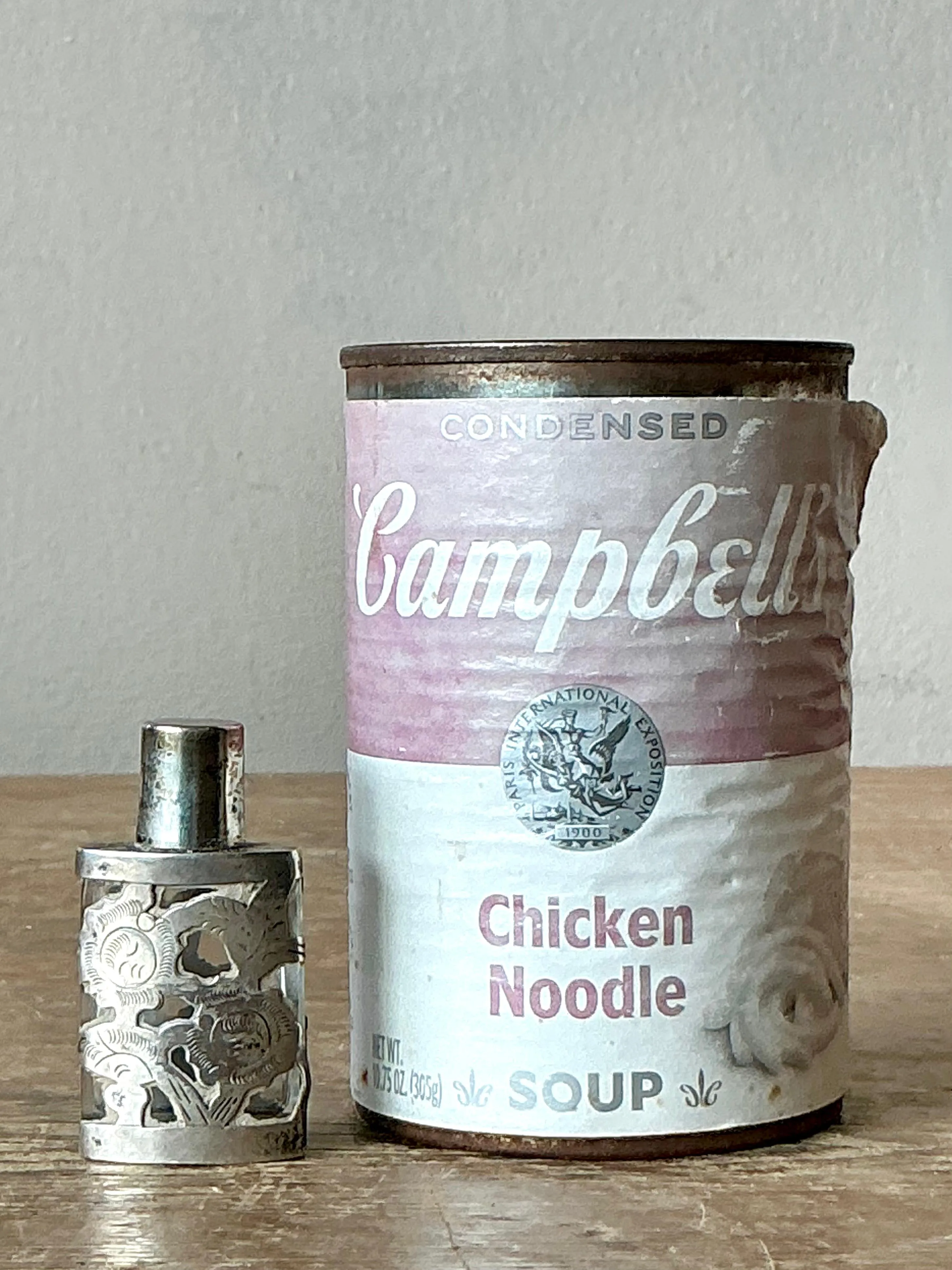 Vintage Boho Sterling Silver Perfume Bottle — additional photo 2