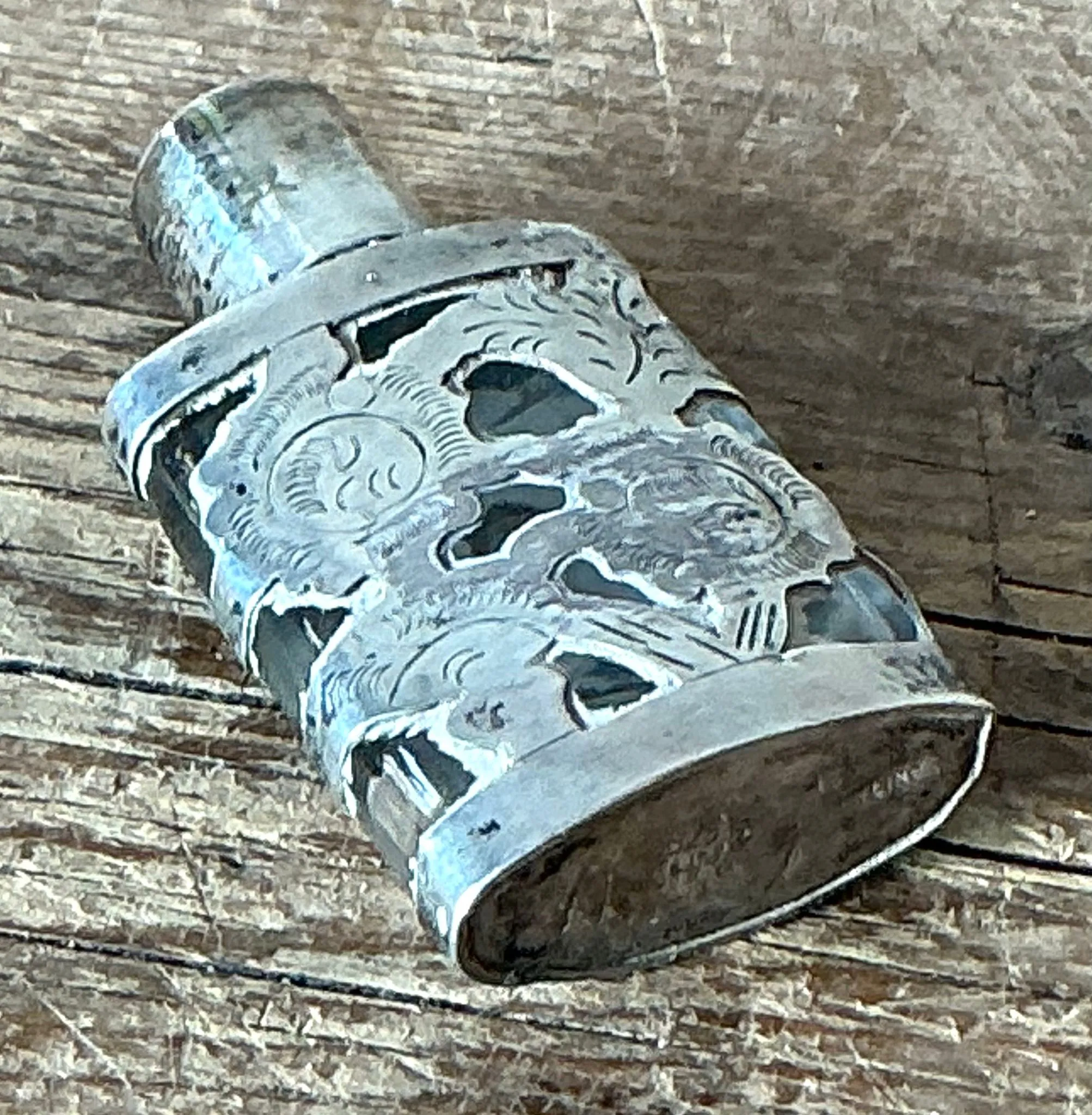 Vintage Boho Sterling Silver Perfume Bottle — additional photo 5
