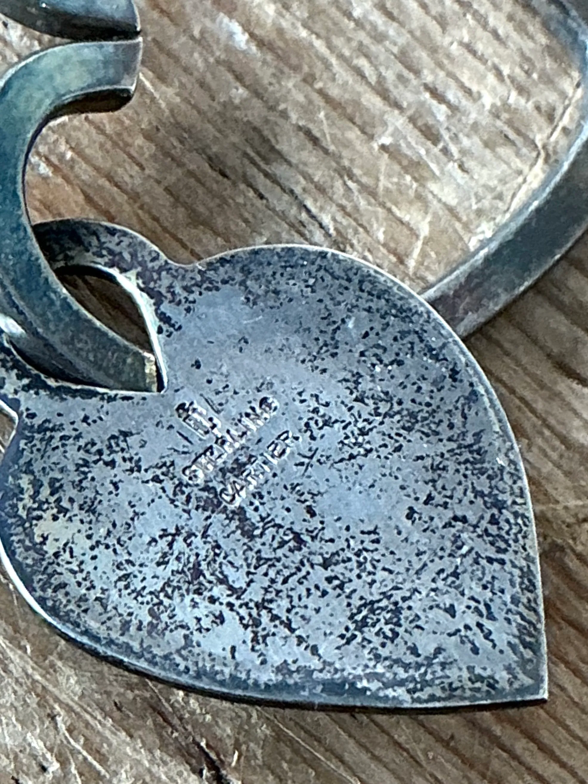 Vintage Sterling Silver Heart Cartier Keychain — additional photo 3