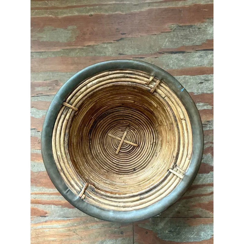 Vintage Boho Pencil Reed Bowl — additional photo 7
