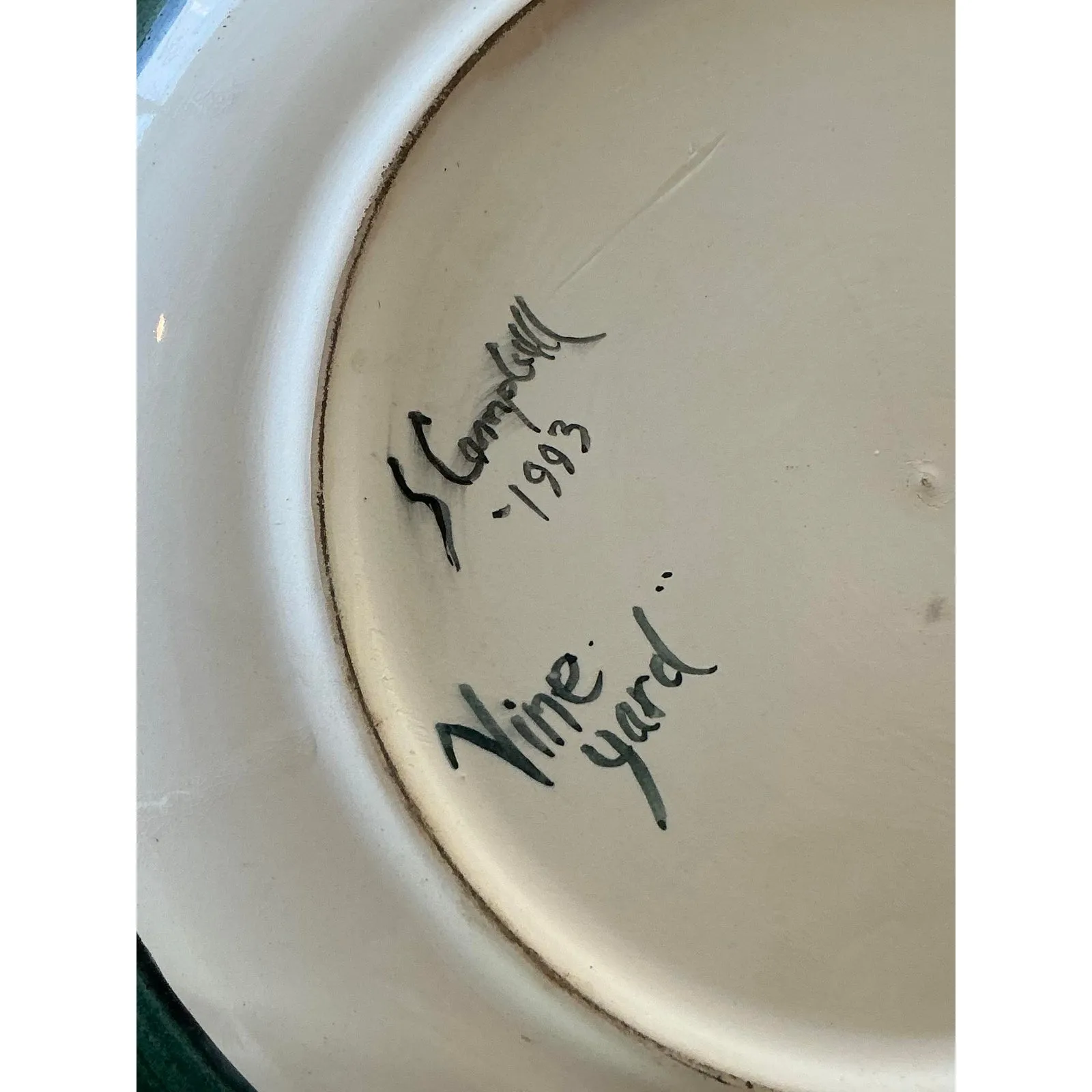 Vintage Regency Hand Painted Ceramic Plates - Set of 4 — additional photo 6