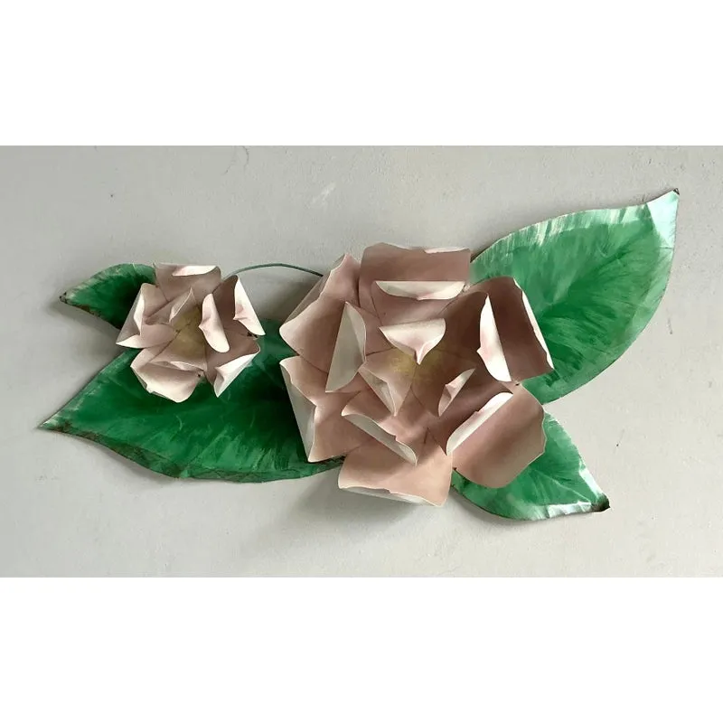 Vintage Boho Metal Roses Wall Sculpture — additional photo 6