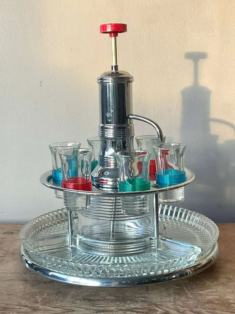 Vintage Boho MCM Swivel Shot Station — additional photo 4