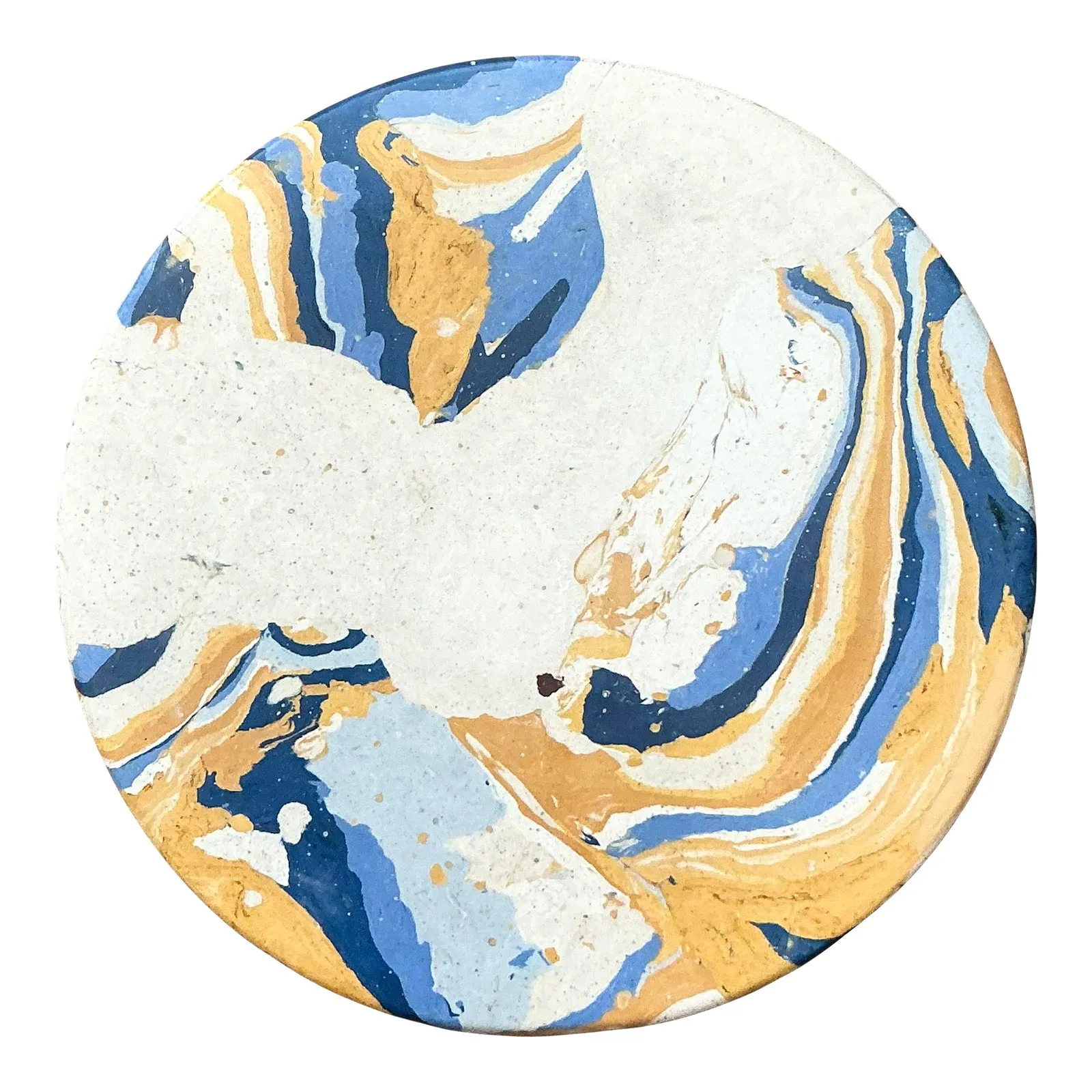 Boho Artisan Pigmented Plaster Scagliola Plinth — additional photo 1