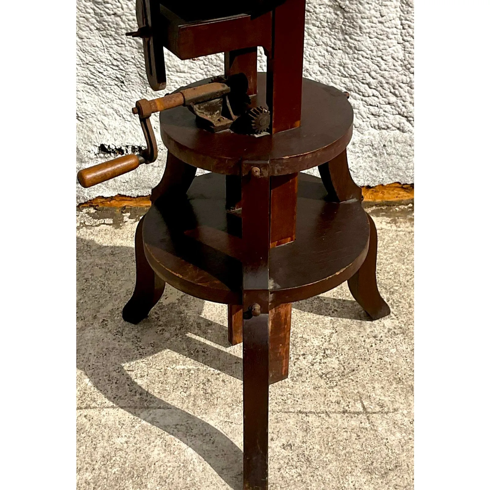 Vintage Boho Primitive Crank Pedestal — additional photo 4