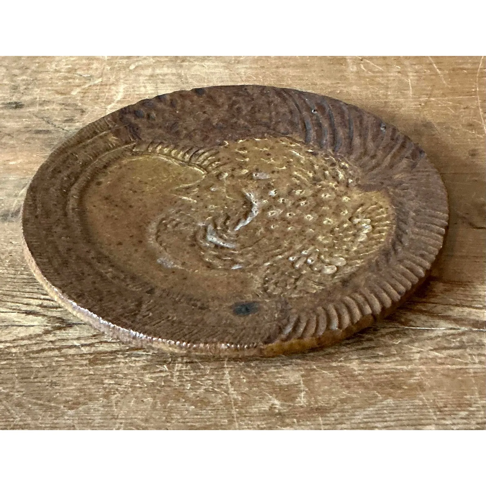 Vintage Boho Original Studio Pottery Phoenix Plate — additional photo 6