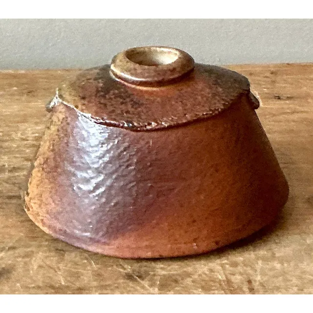 Vintage Boho Original Studio Pottery Vase - Ceramic, 5.5W x 3.5H — additional photo 7