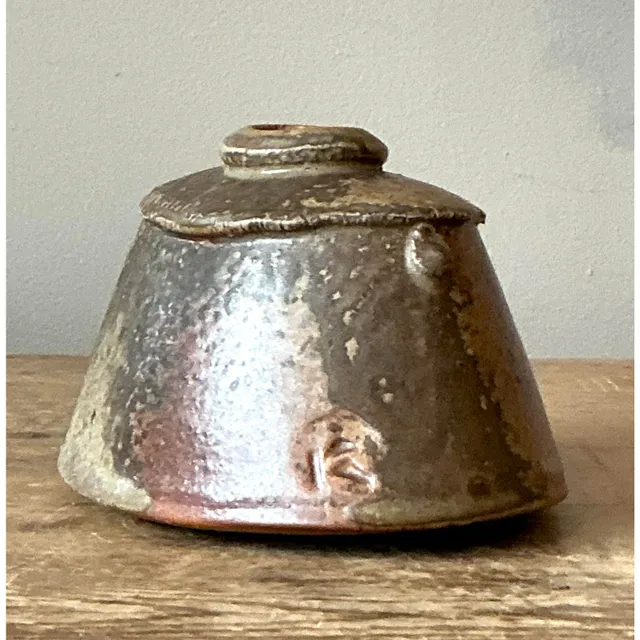 Vintage Boho Original Studio Pottery Vase - Ceramic, 5.5W x 3.5H — additional photo 3