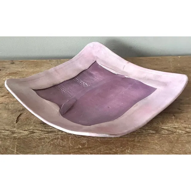 Vintage Boho Original Studio Pottery Tray - Ceramic, 12.25W x 2H — additional photo 6