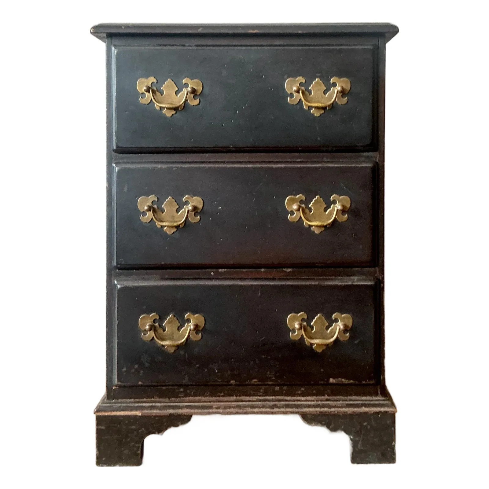 Vintage Regency Chippendale Petite Chest of Drawers