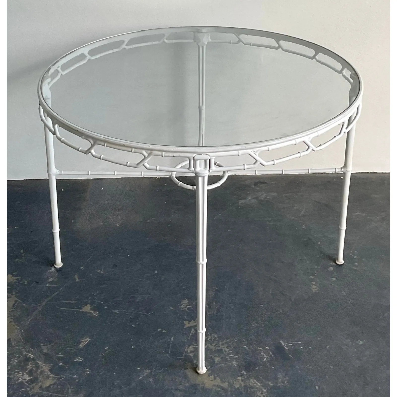 Vintage Boho Cast Aluminum Dining Table After Brown Jordan — additional photo 7