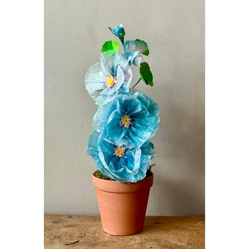 Contemporary Hand Rolled Paper Flowers - Terracotta, 6.5W x 20.5H — additional photo 4
