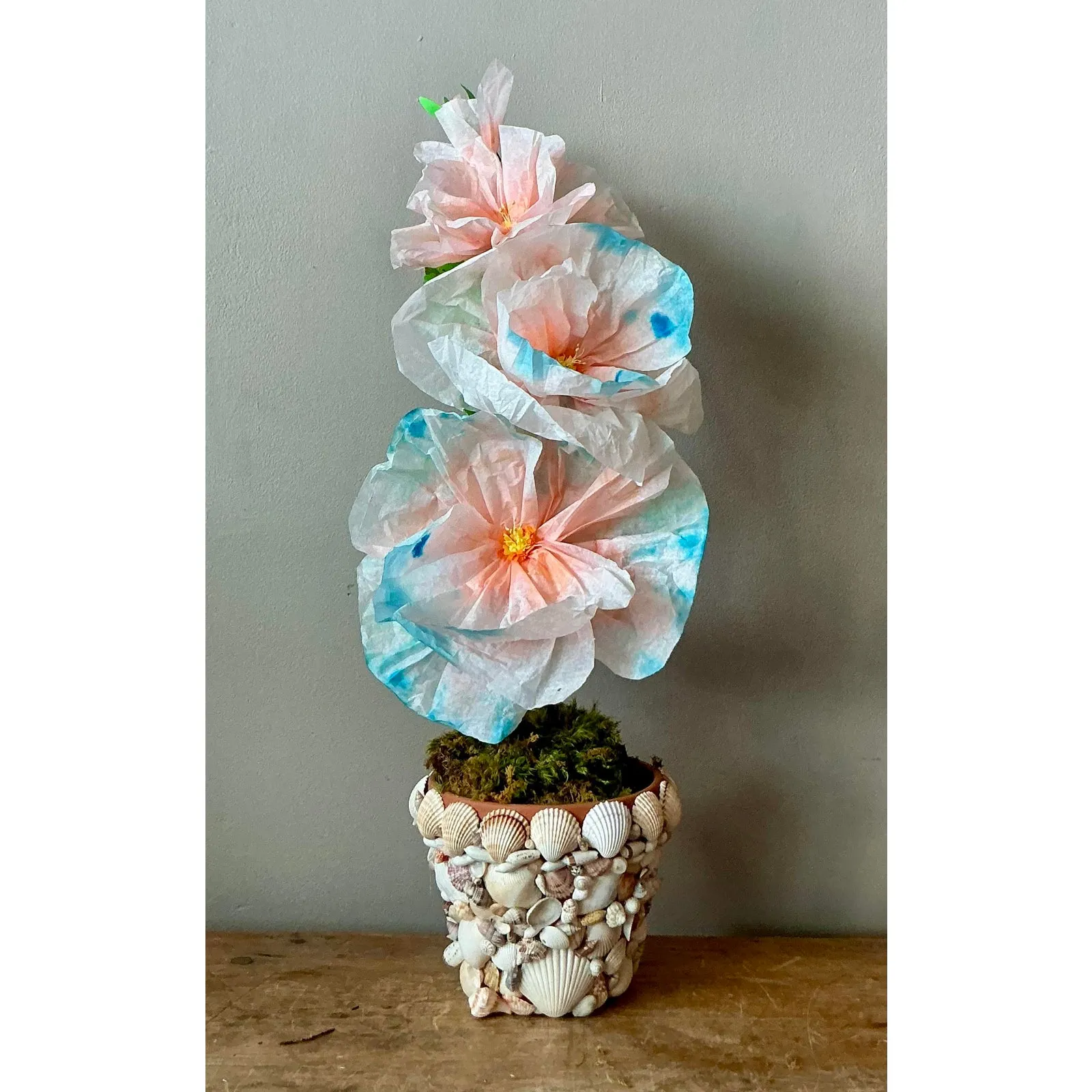 Contemporary Hand Rolled Paper Flowers - Paper, 6.5W x 20.5H — additional photo 5