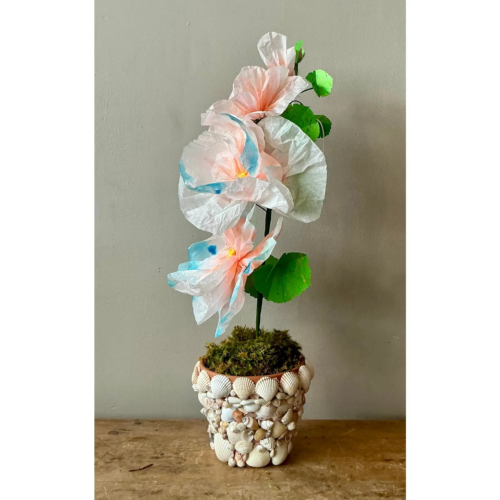Contemporary Hand Rolled Paper Flowers - Paper, 6.5W x 20.5H