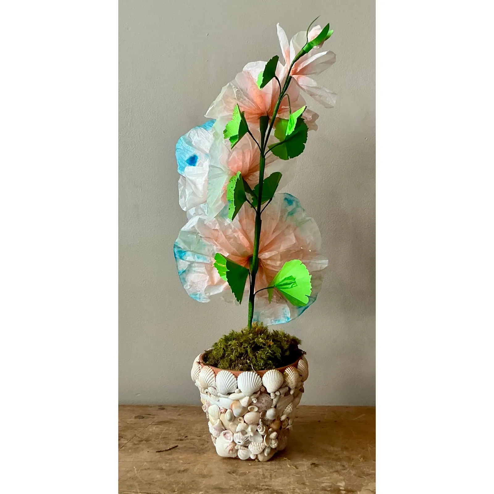 Contemporary Hand Rolled Paper Flowers - Paper, 6.5W x 20.5H — additional photo 3