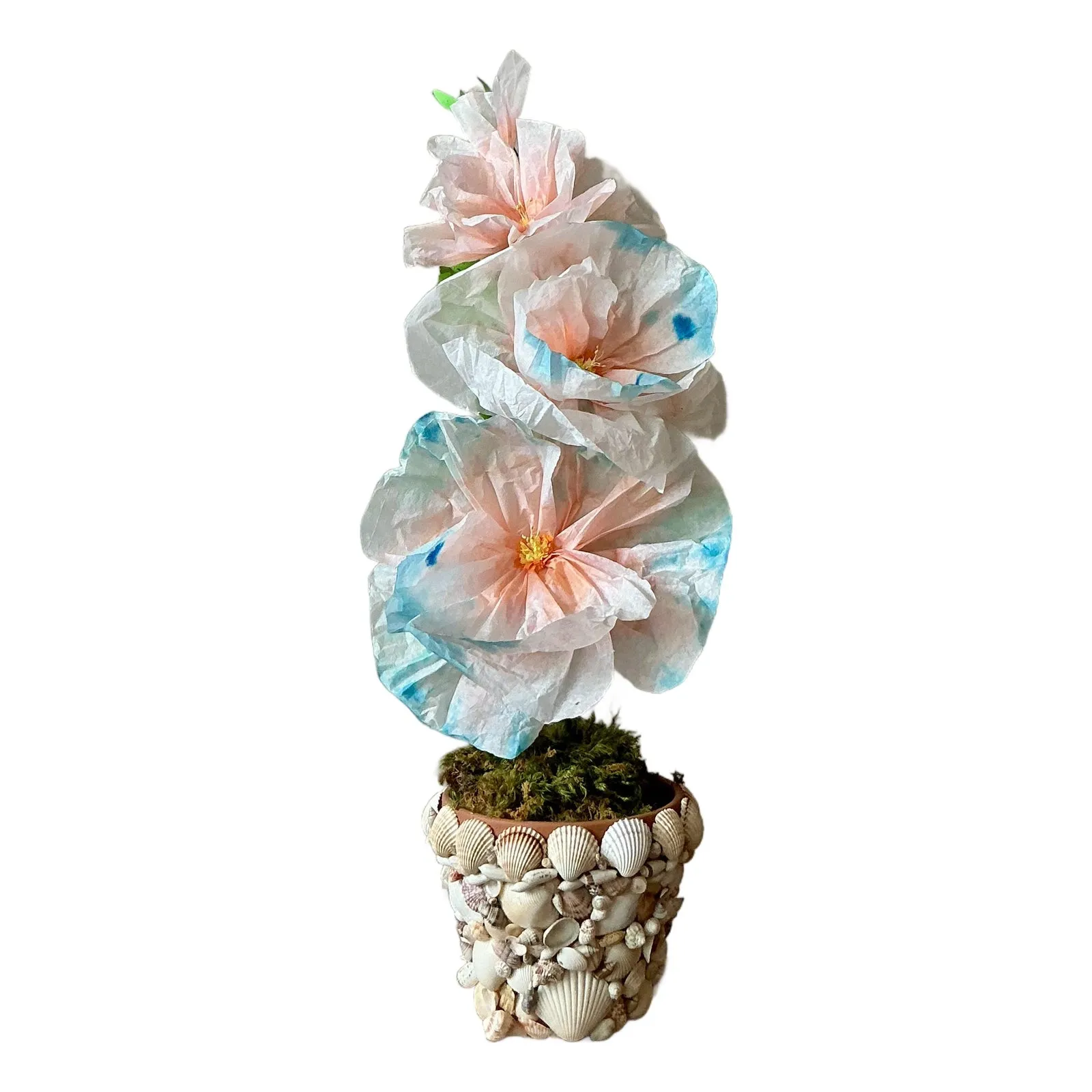 Contemporary Hand Rolled Paper Flowers - Paper, 6.5W x 20.5H — additional photo 4