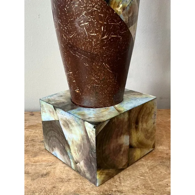 Vintage Boho Coconut Shell Vase — additional photo 6