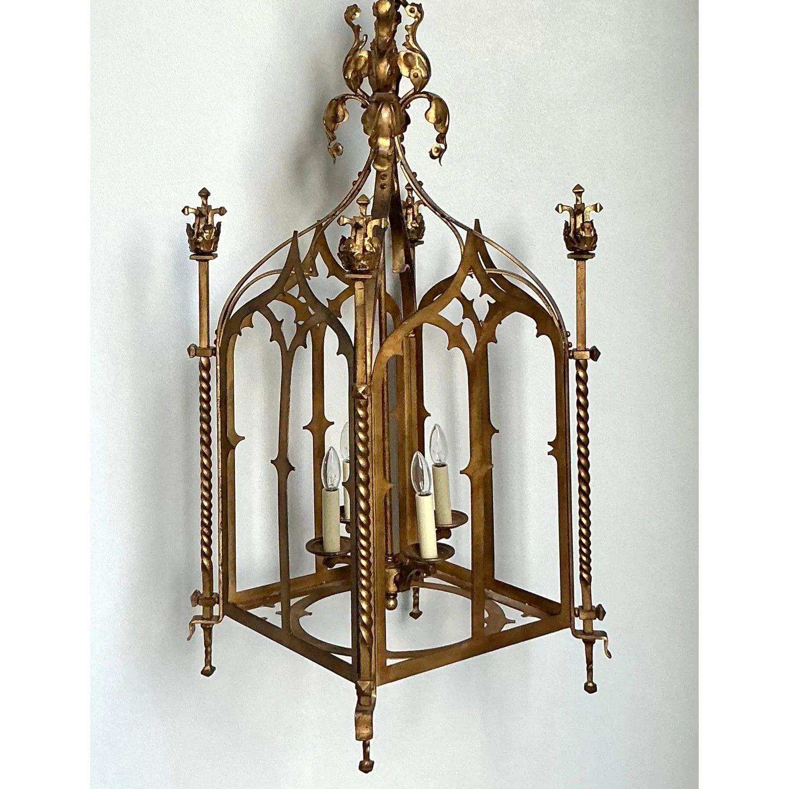 Vintage Gothic Gilt Lantern — additional photo 2
