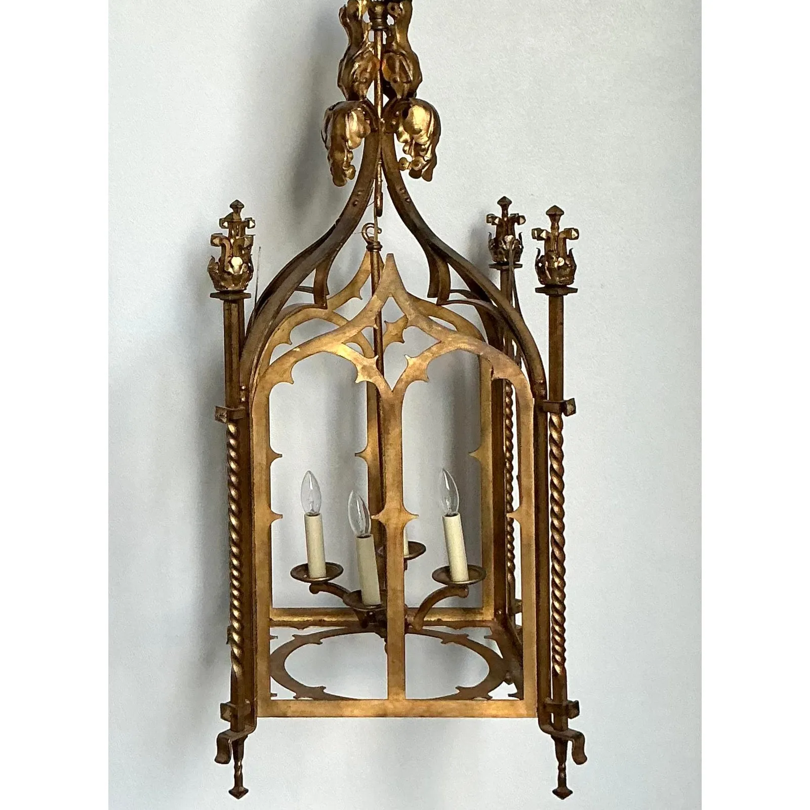 Vintage Gothic Gilt Lantern — additional photo 5