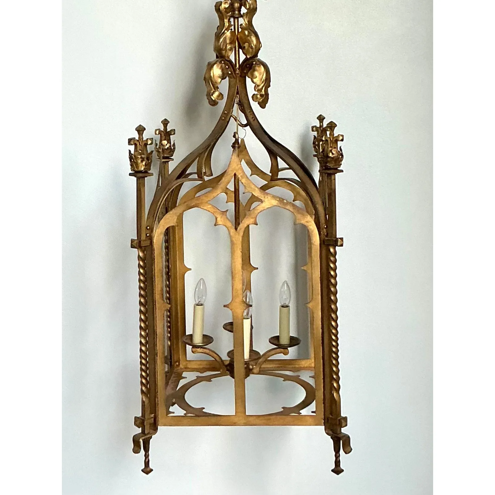Vintage Gothic Gilt Lantern — additional photo 7