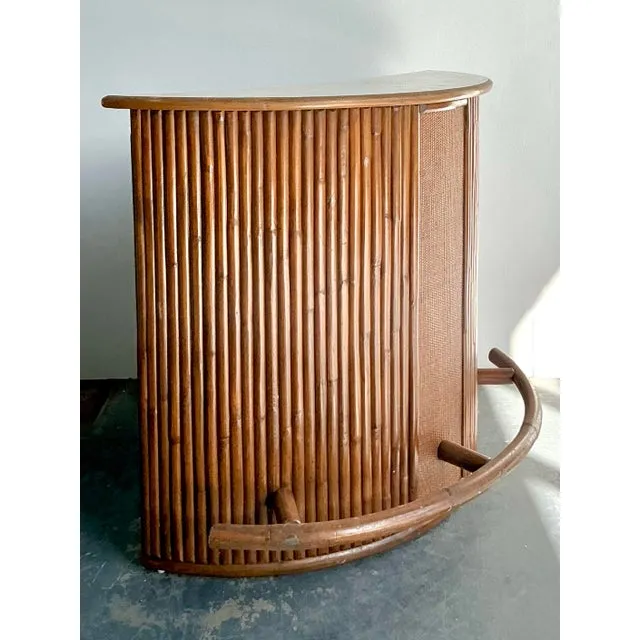 Vintage Boho Pretzel Rattan Dry Bar — additional photo 4