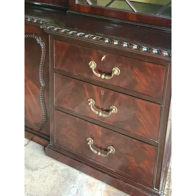 Vintage Regency George III Mahogany Breakfront — additional photo 2