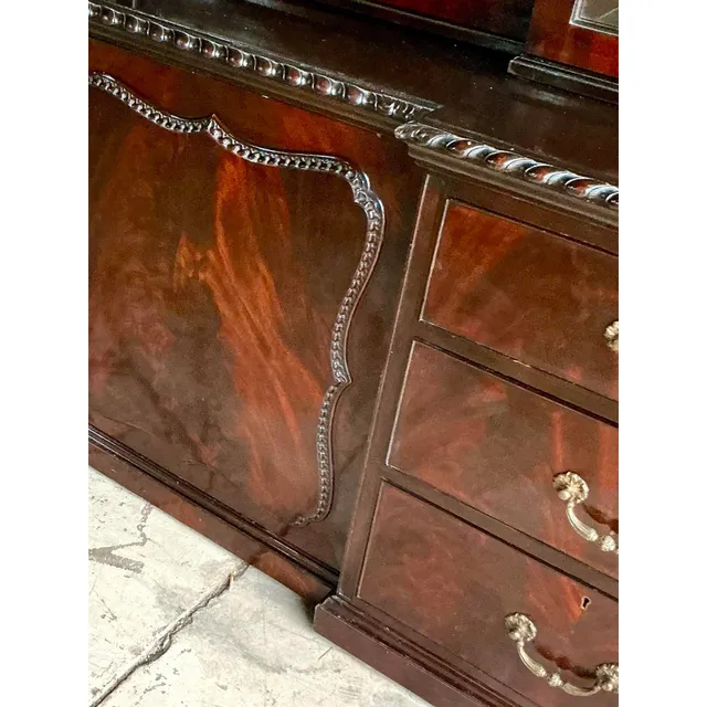 Vintage Regency George III Mahogany Breakfront — additional photo 3