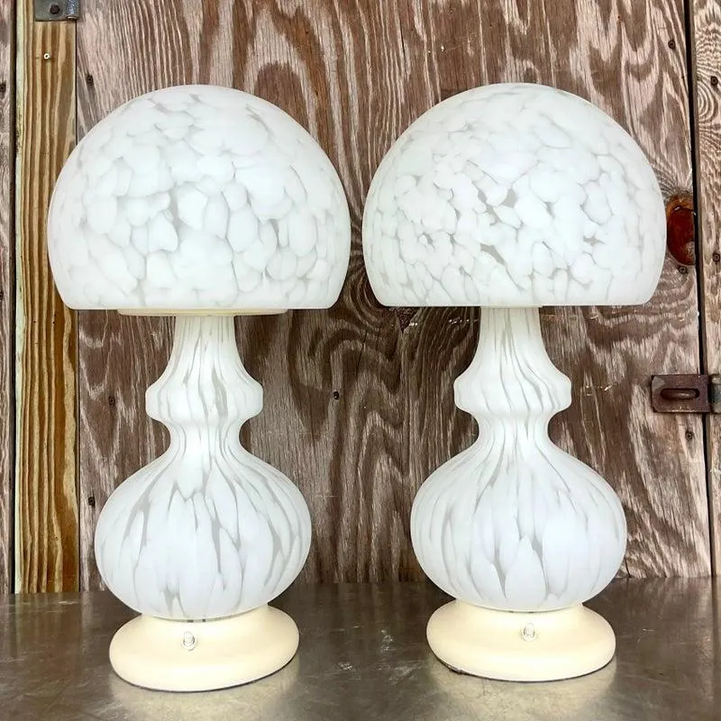 Vintage Globe Lamps After Murano for Someroso for Laurel Lighting - A Pair — additional photo 4