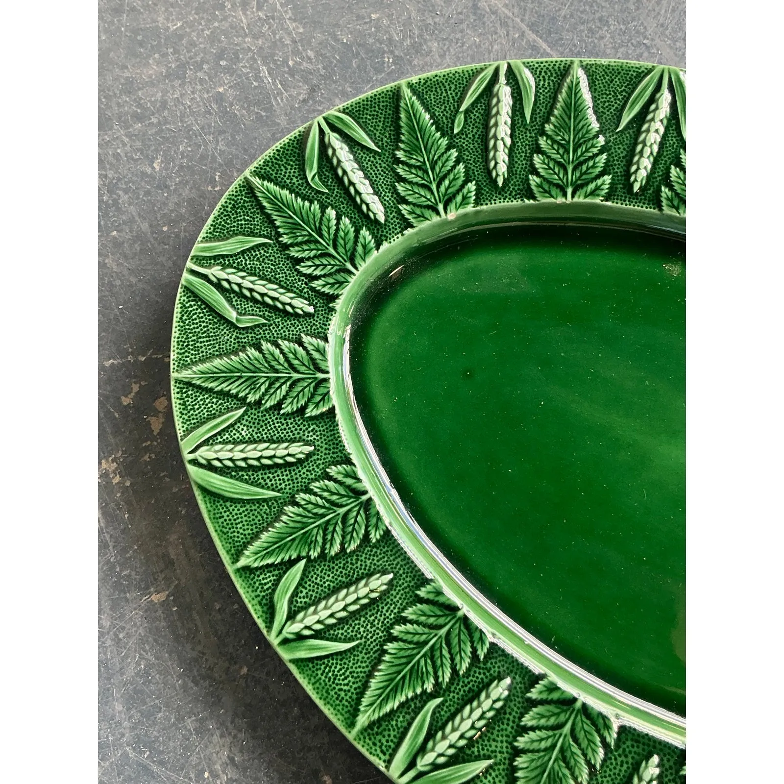 Vintage Boho Italian Glazed Ceramic Platter — additional photo 8