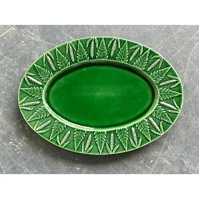 Vintage Boho Italian Glazed Ceramic Platter — additional photo 2