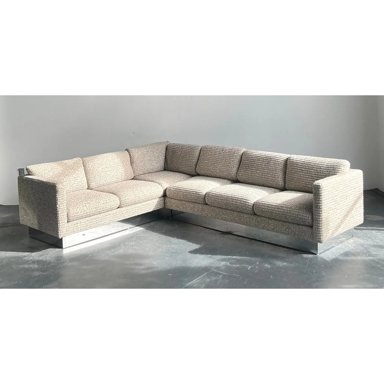 Vintage Boho Milo Baughman for Forecast Furniture Sectional Sofa — additional photo 2