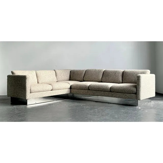 Vintage Boho Milo Baughman for Forecast Furniture Sectional Sofa — additional photo 3