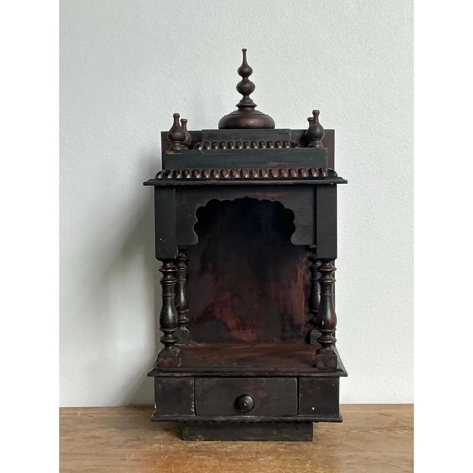 Vintage Boho Carved Wood Altar — additional photo 4