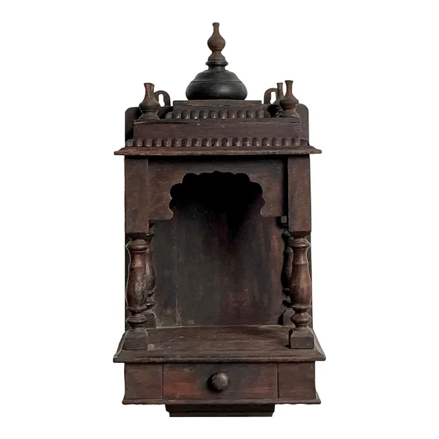 Vintage Boho Carved Wood Altar — additional photo 1