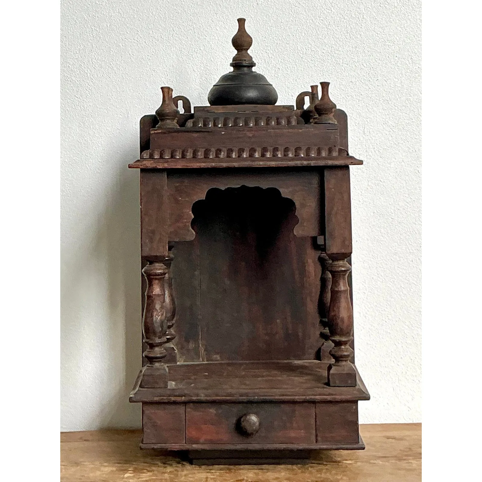 Vintage Boho Carved Wood Altar — additional photo 2