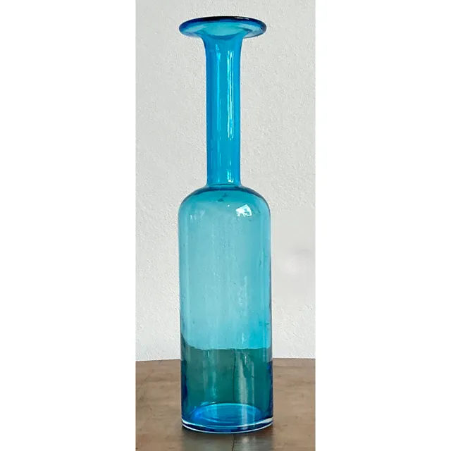 Vintage Boho Holmegaatd Glass Vase — additional photo 2