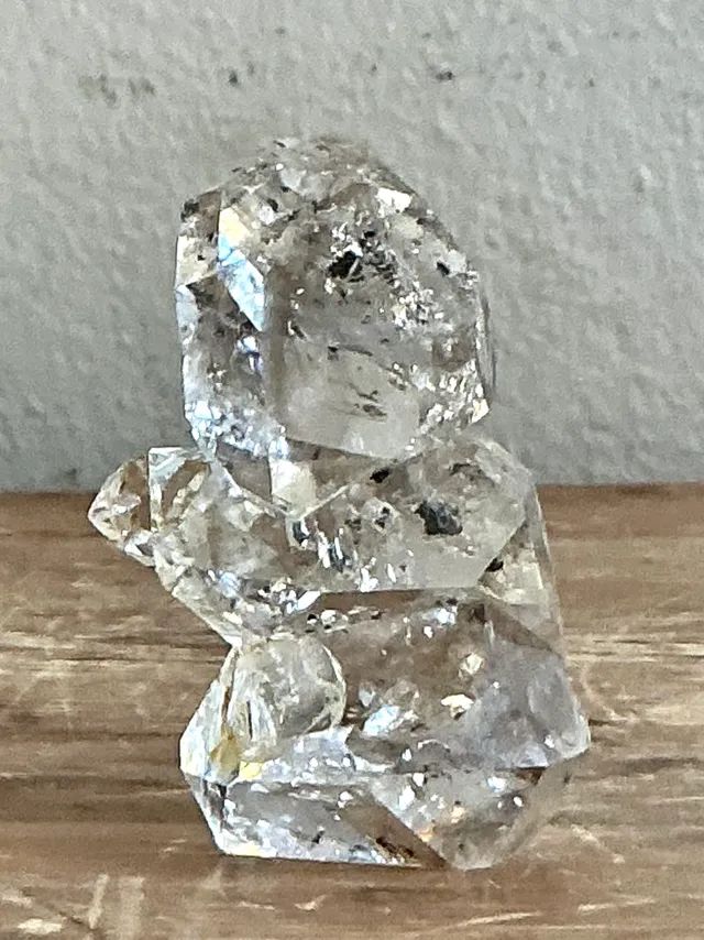Vintage Boho Herkimer Diamond Triplet — additional photo 4