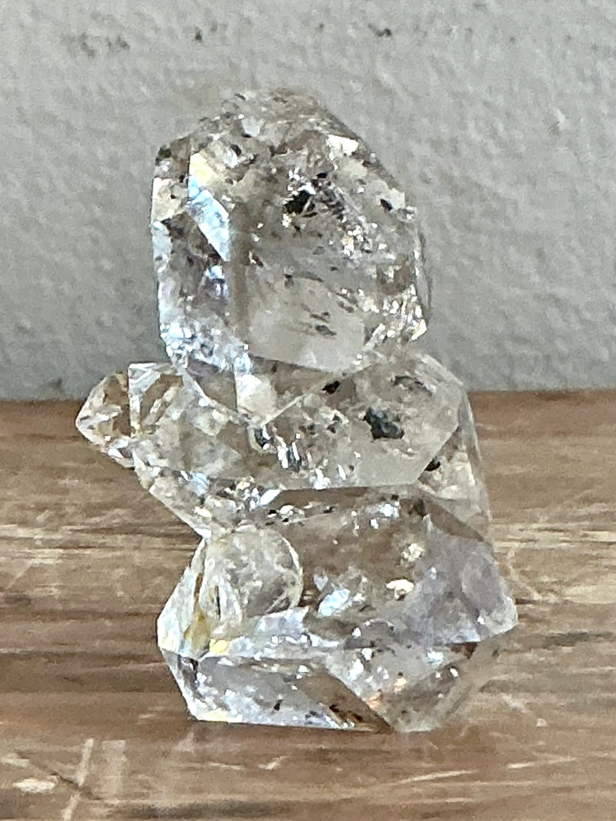 Vintage Boho Herkimer Diamond Triplet — additional photo 2