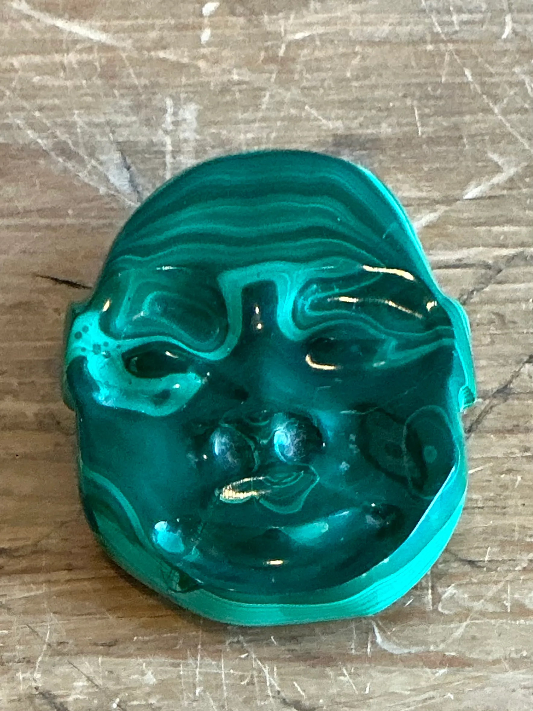 Vintage Boho Malachite Face — additional photo 3