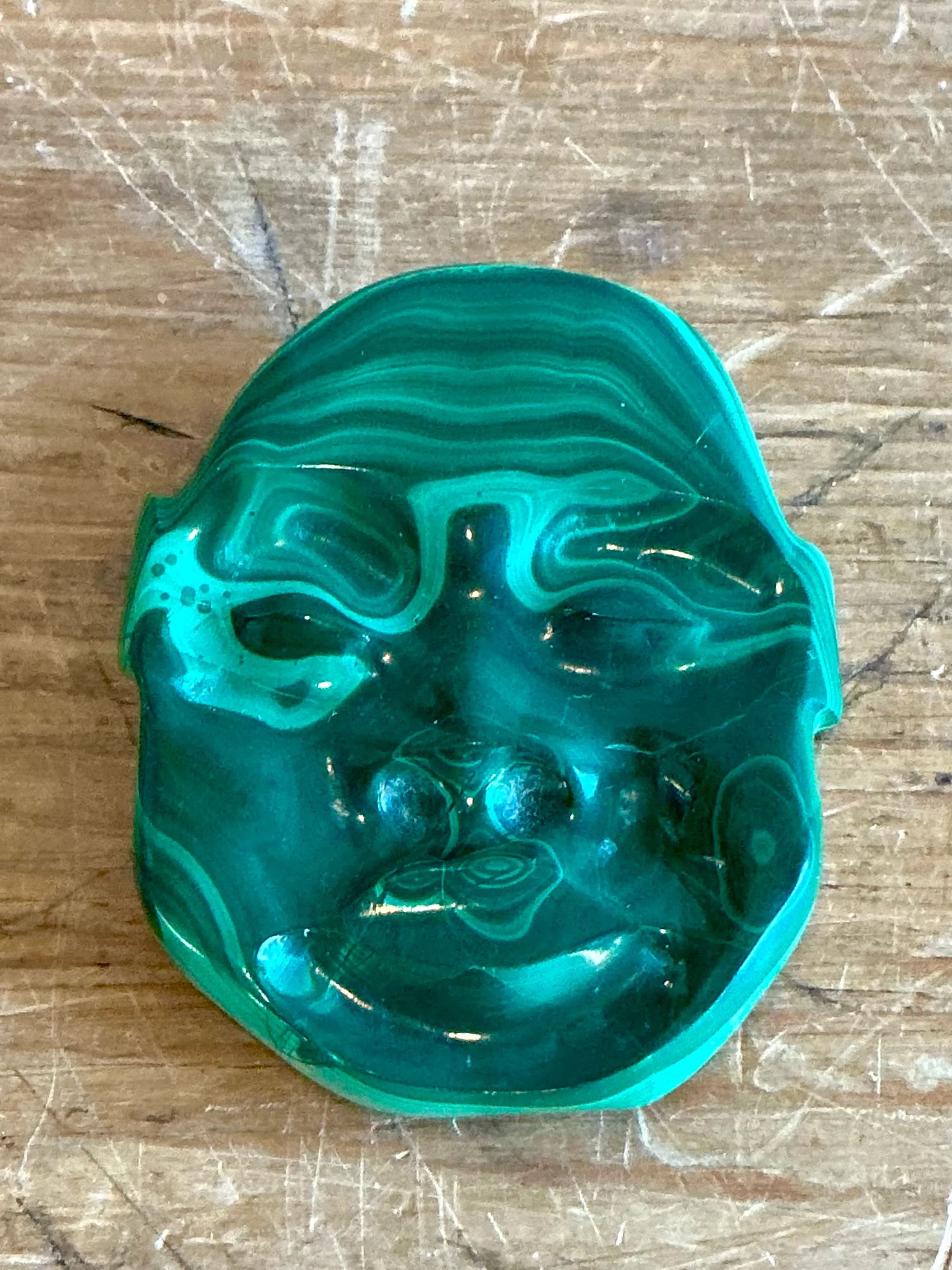 Vintage Boho Malachite Face — additional photo 1