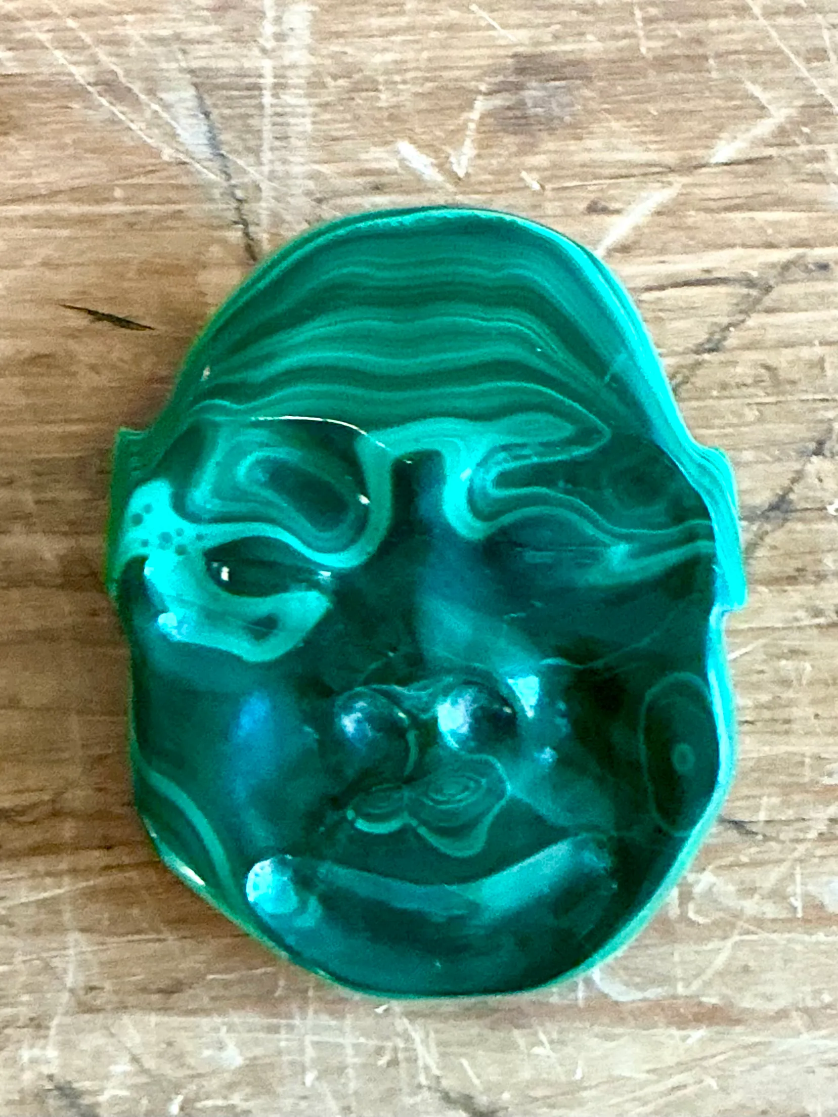 Vintage Boho Malachite Face — additional photo 2