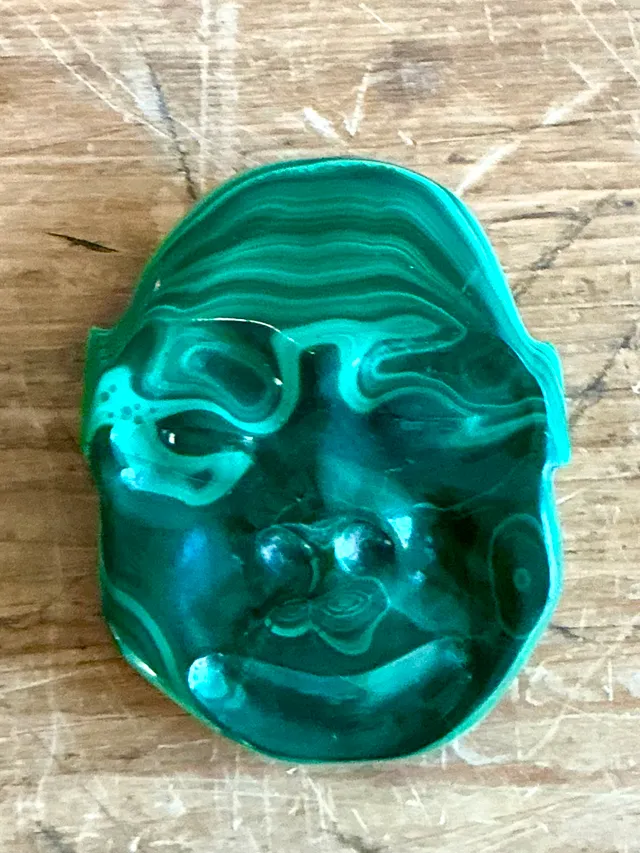 Vintage Boho Malachite Face — additional photo 2