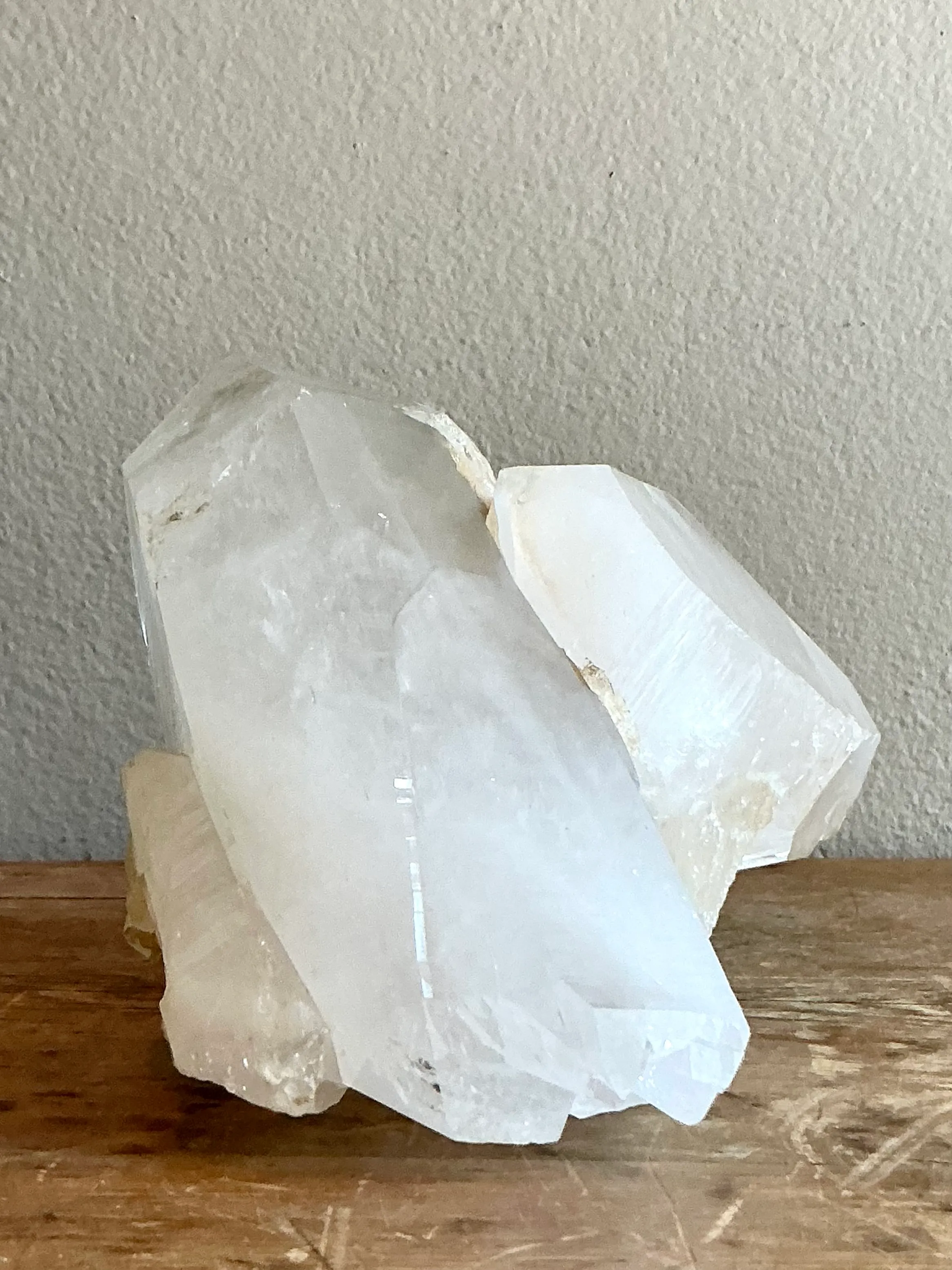 Vintage Boho Large Clear Quartz Point Cluster — additional photo 4