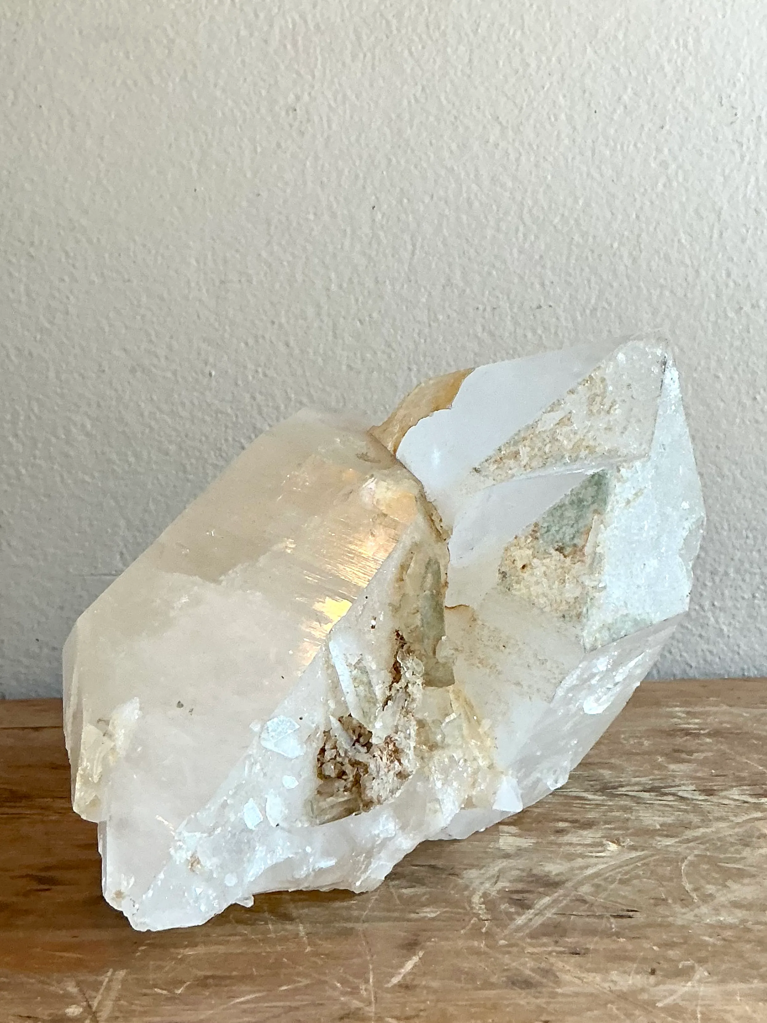 Vintage Boho Large Clear Quartz Point Cluster — additional photo 5