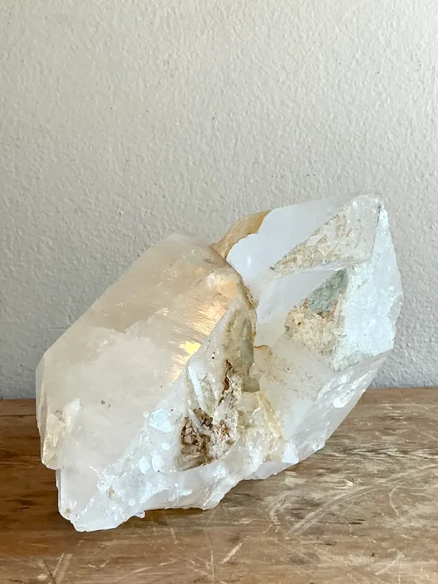 Vintage Boho Large Clear Quartz Point Cluster — additional photo 5