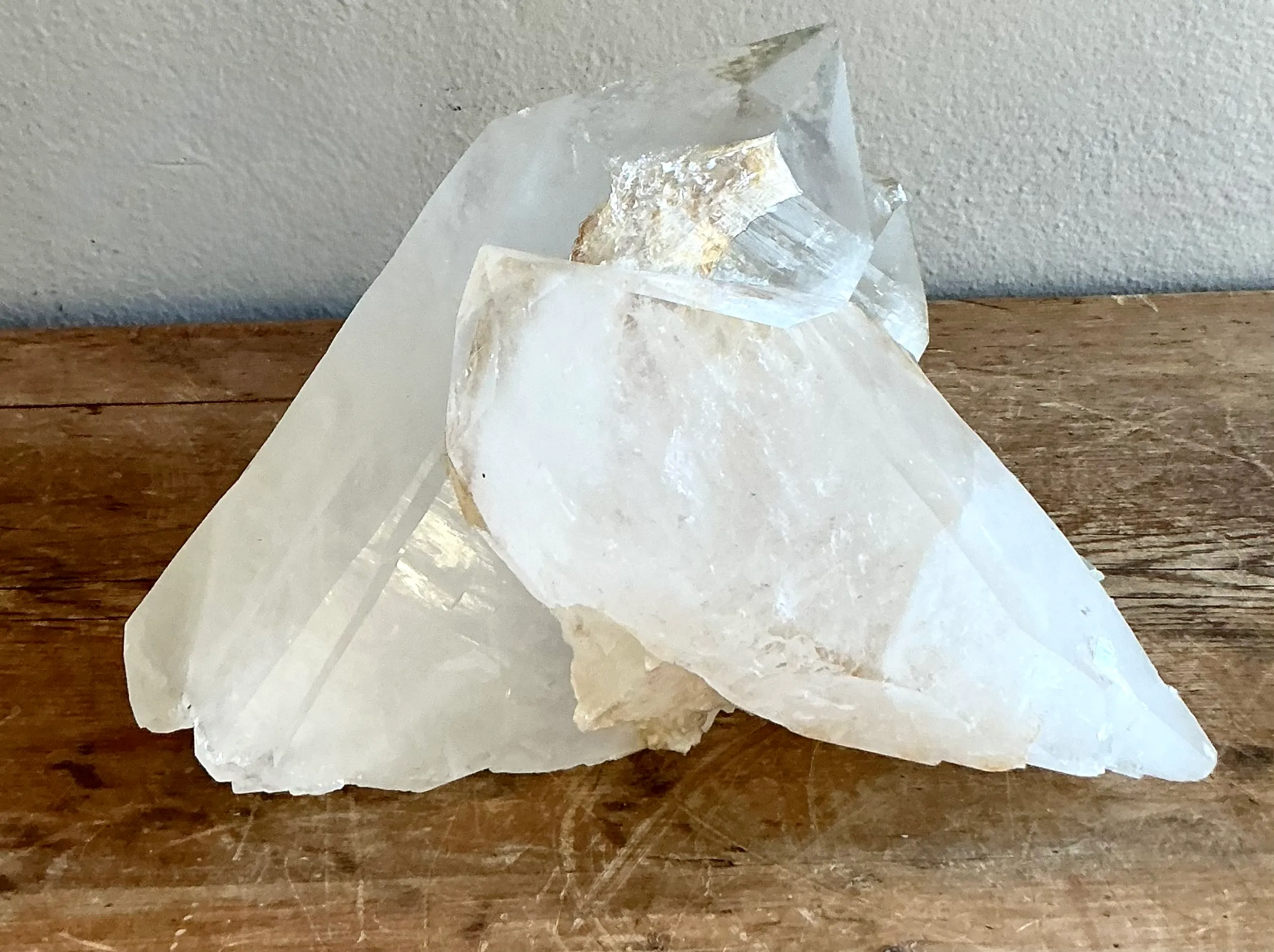 Vintage Boho Large Clear Quartz Point Cluster — additional photo 7