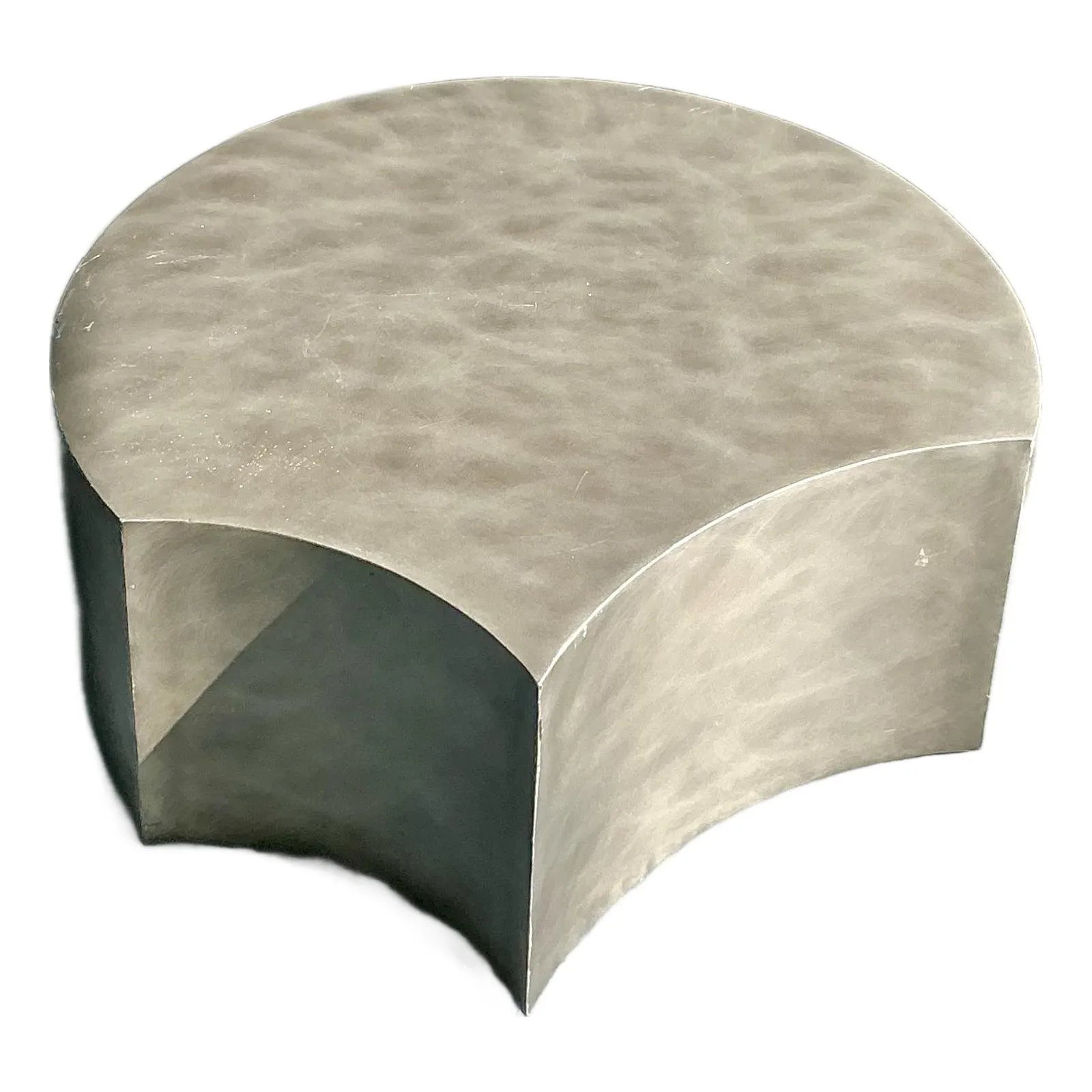 Vintage Postmodern Sculpted Metal Coffee Table — additional photo 1