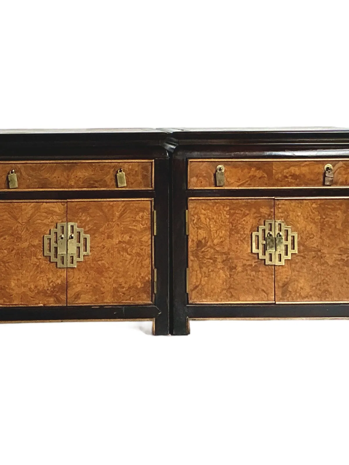 Vintage Asian Century Chin Hua Nightstands - A Pair