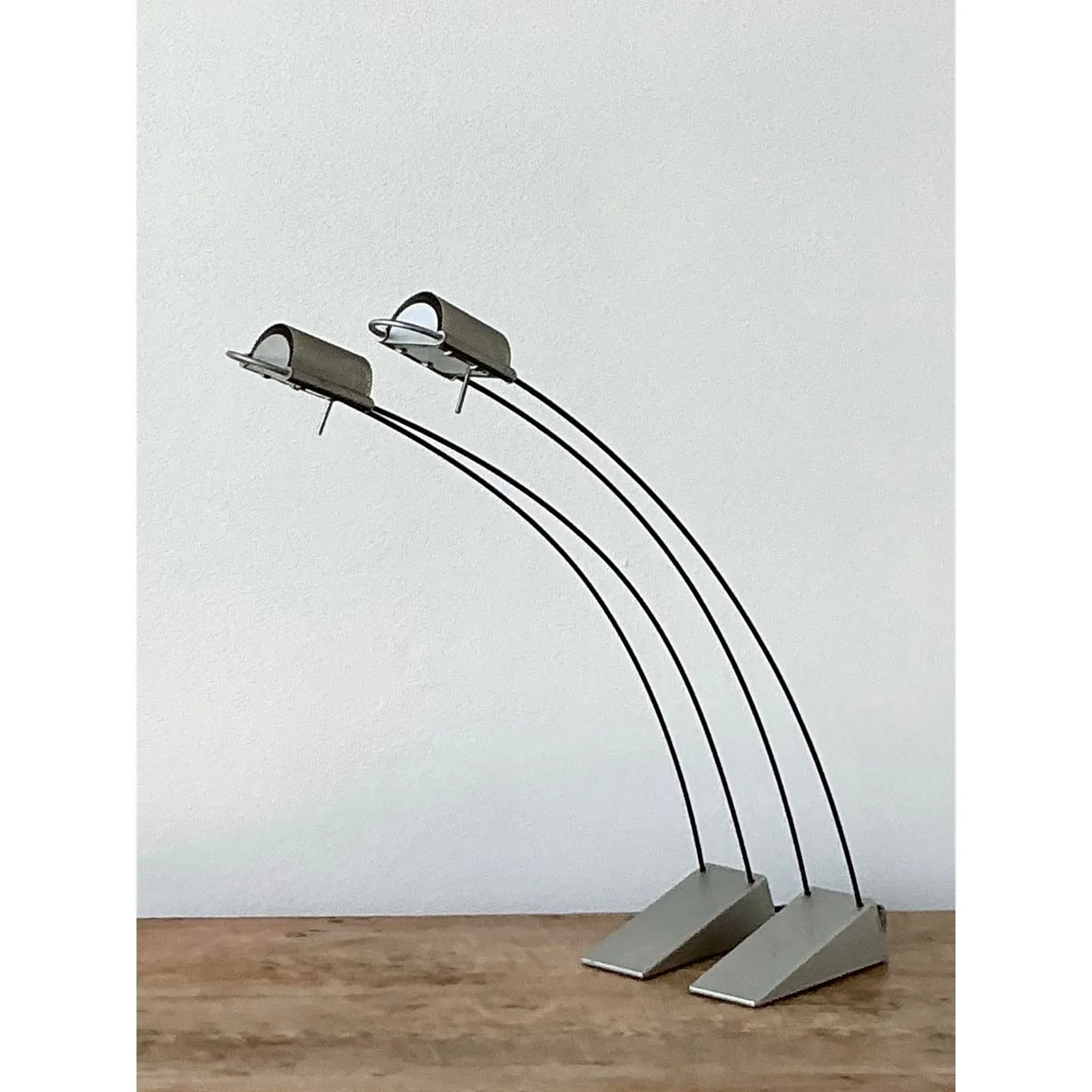 Vintage Contemporary Arc Table Lamps After Robert Sonneman — additional photo 3