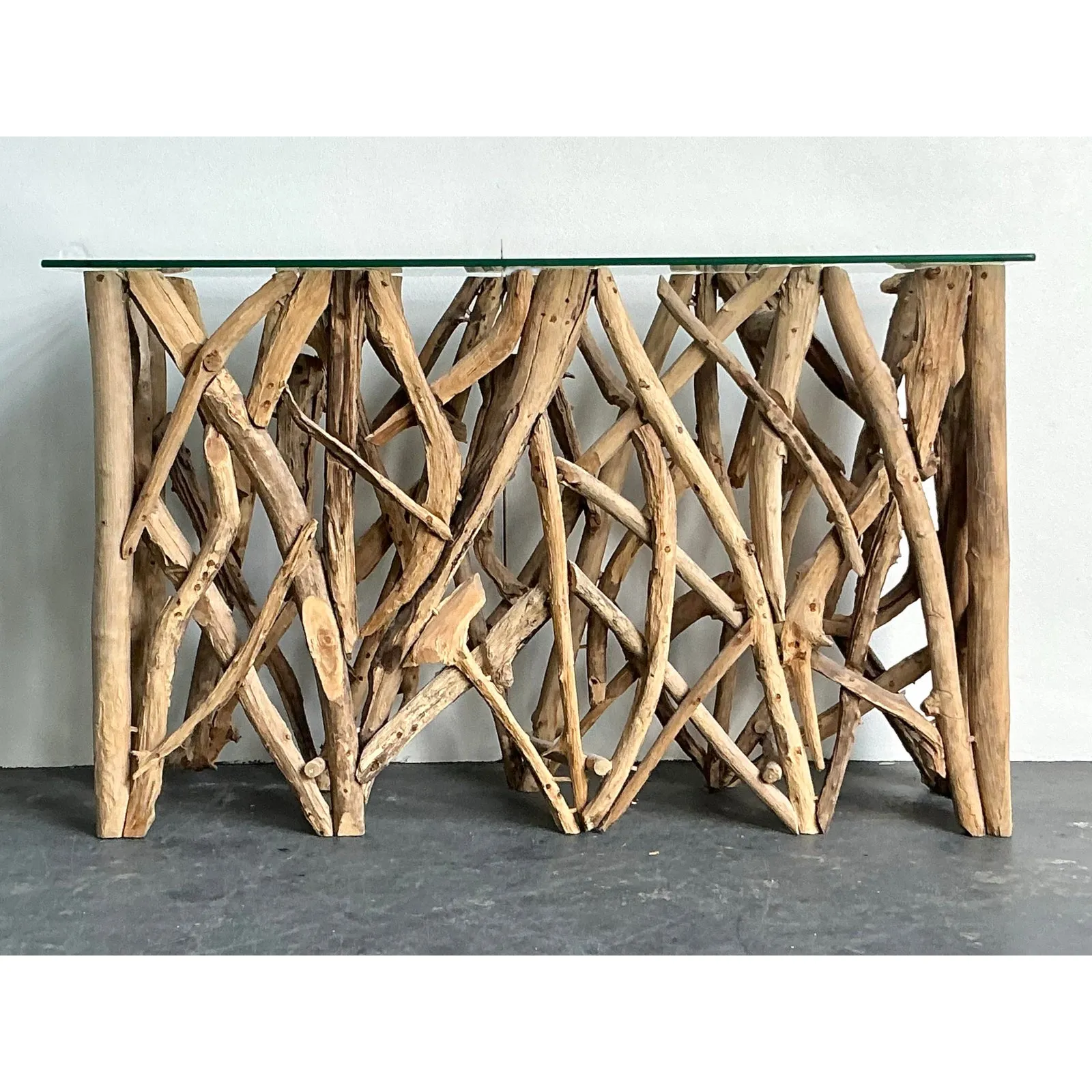 Vintage Boho Twisted Branch Console Table — additional photo 1